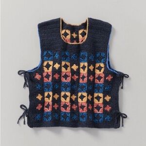 Toast UK Crochet Wool Cotton Vest